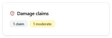 Damage claims on My Report Card